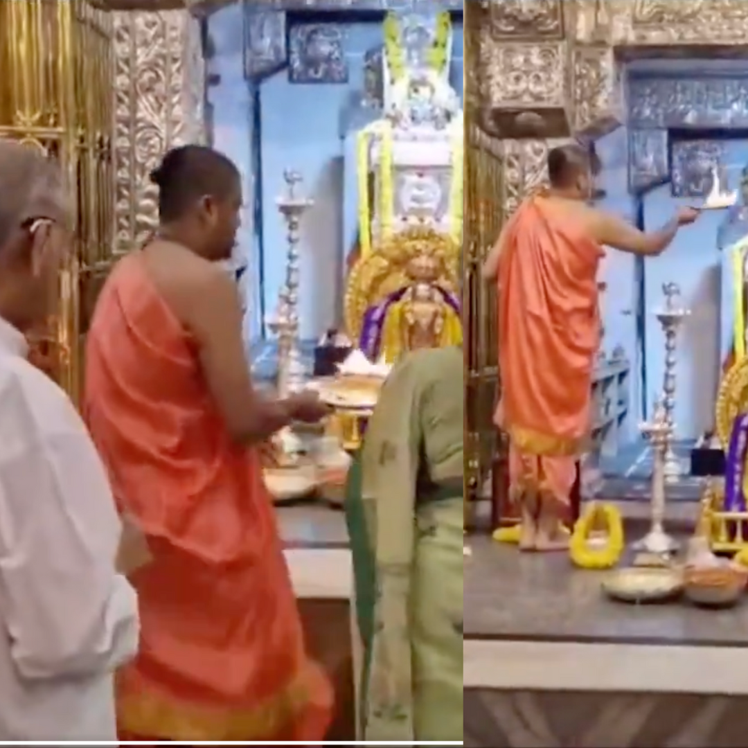 Sudha Murty’s ‘peak Indian mom’ moment: Hands cash to Rishi Sunak, Akshata Murty at Bengaluru temple